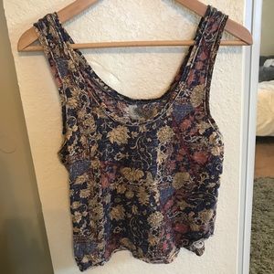 Urban outfitters patterned crop tank